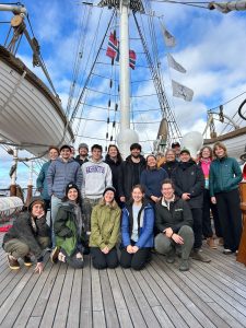 sailing crew on the ship